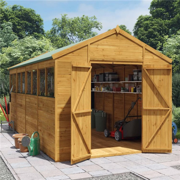 Buy 16' x 8' BillyOh Expert Tongue and Groove Apex Workshop Windowed Online - Garden Furniture