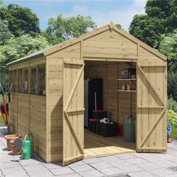 Buy 12' x 8' BillyOh Expert Tongue and Groove Apex Workshop Windowed Online - Garden Furniture