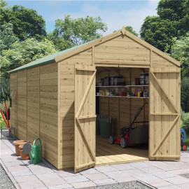 16 X 8 Billyoh Expert Tongue and Groove Apex Workshop Windowless