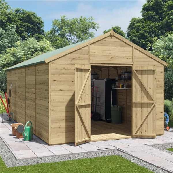 Buy 20' x 10' BillyOh Expert Tongue and Groove Apex Workshop Windowless Online - Garden Furniture