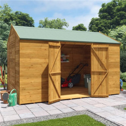 12 X 8 Billyoh Expert Tongue and Groove Reverse Apex Workshop Windowless