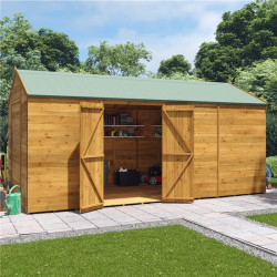 16 X 8 Billyoh Expert Tongue and Groove Reverse Apex Workshop Windowless