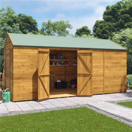 16 X 8 Billyoh Expert Tongue and Groove Reverse Apex Workshop Windowless