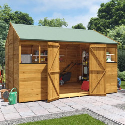 12 X 10 Billyoh Expert Tongue and Groove Reverse Apex Workshop Windowed