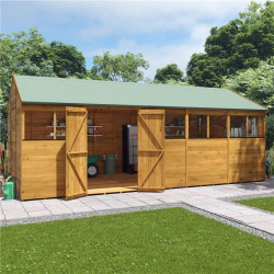 20 X 10 Billyoh Expert Tongue and Groove Reverse Apex Workshop Windowed