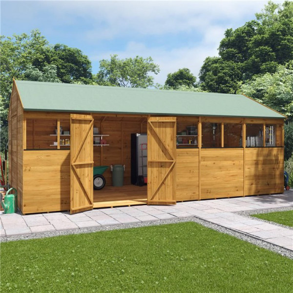 Buy 20' x 10' BillyOh Expert Tongue and Groove Reverse Apex Workshop Windowed Online - Garden Furniture