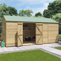 16 X 8 Billyoh Expert Tongue and Groove Reverse Apex Workshop Windowless