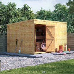12 X 8 Billyoh Expert Tongue and Groove Pent Workshop Windowless