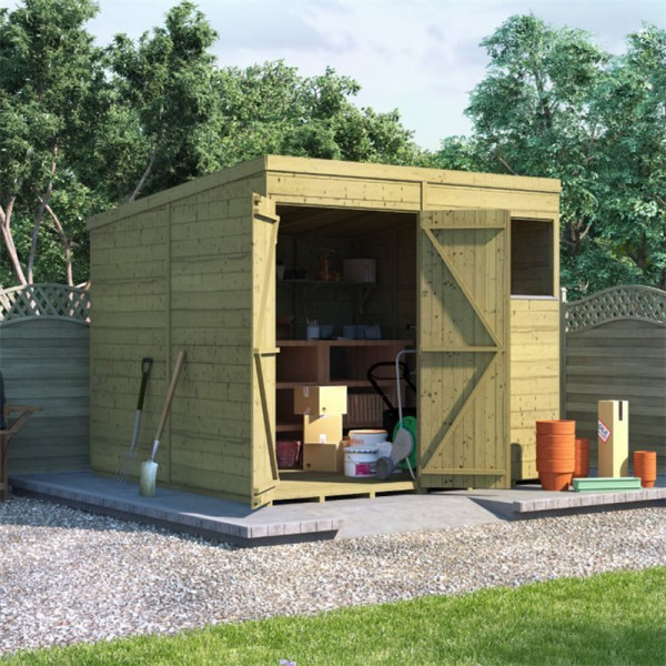 Buy 8' x 8' BillyOh Expert Tongue and Groove Pent Workshop Windowed Online - Garden Furniture