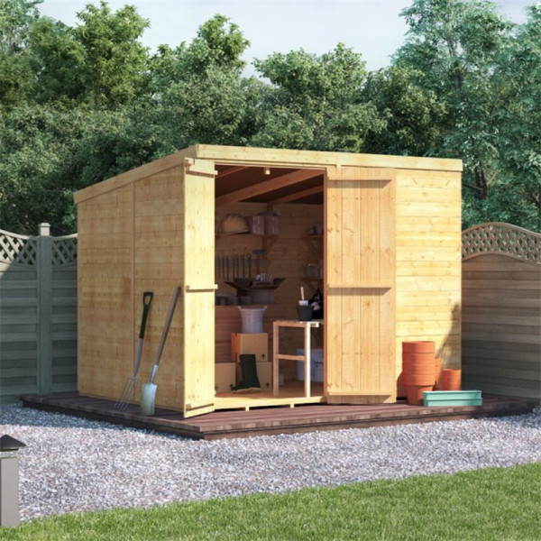 Buy 8' x 6' BillyOh Master Tongue and Groove Pent Shed Windowless Online - Garden Furniture