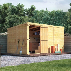 12 X 6 Billyoh Master Tongue and Groove Pent Shed Windowless
