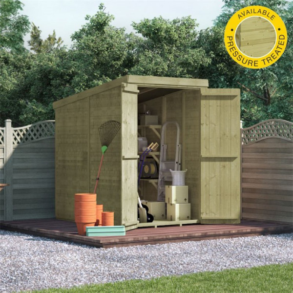 Buy 4' x 6' BillyOh Master Tongue and Groove Pent Shed Windowless Online - Sheds