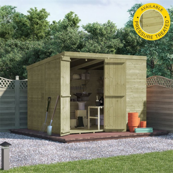Buy 8' x 6' BillyOh Master Tongue and Groove Pent Shed Windowless Online - Sheds