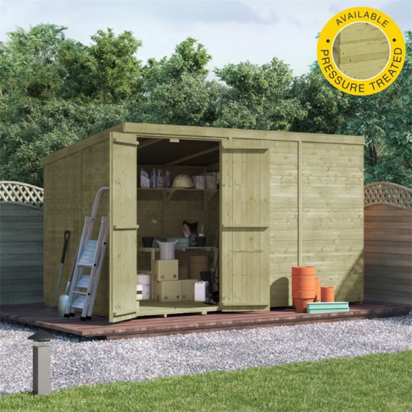 Buy 10' x 6' BillyOh Master Tongue and Groove Pent Shed Windowless Online - Sheds