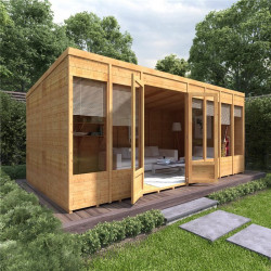 16 X 8 Billyoh Bella Tongue and Groove Pent Roof Garden Summerhouse