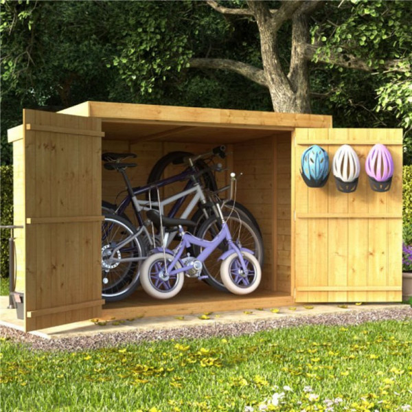 Buy Mini Master Tongue and Groove Pent Bike Log Mower Store Shed 6 x 4 BillyOh Online - Garden Furniture