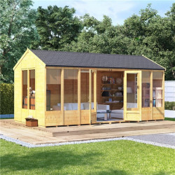 Billyoh Petra Tongue and Groove Reverse Apex Summerhouse 16x8 T&g Reverse Apex Summerhouse