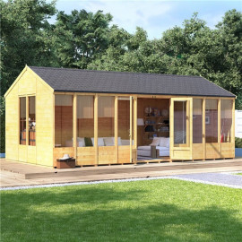 Billyoh Petra Tongue and Groove Reverse Apex Summerhouse 20x10 T&g Reverse Apex Summerhouse