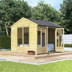 Billyoh Petra Tongue and Groove Reverse Apex Summerhouse Pt 10x8 T&g Reverse Apex Summerhouse