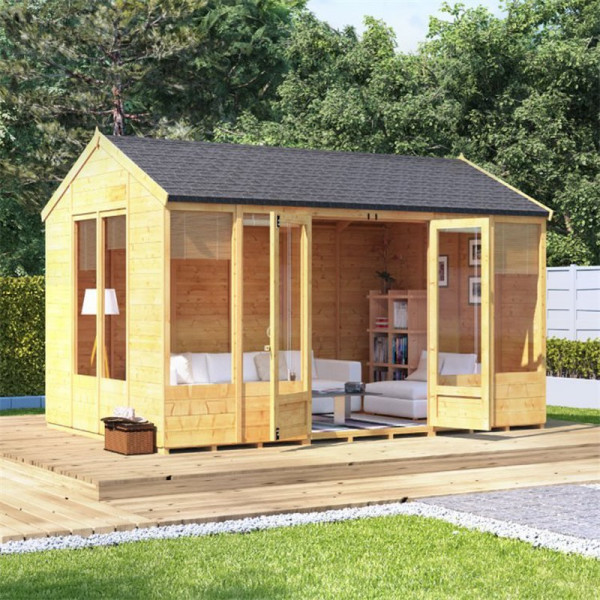 Buy BillyOh Petra Tongue and Groove Reverse Apex Summerhouse PT 12x8 T&G Reverse Apex Summerhouse Online - Garden Houses & Buildings