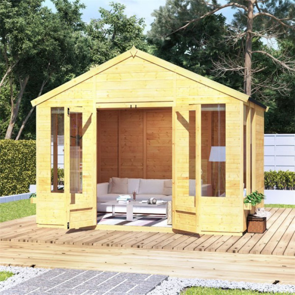 Buy BillyOh Holly Tongue and Groove Apex Summerhouse 8x10 T&G Apex Summerhouse Online - Garden Houses & Buildings
