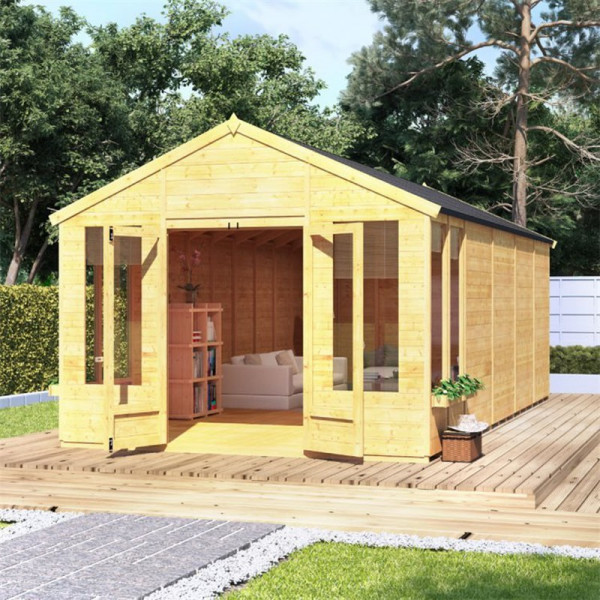 Buy BillyOh Holly Tongue and Groove Apex Summerhouse 20x10 T&G Apex Summerhouse Online - Garden Houses & Buildings