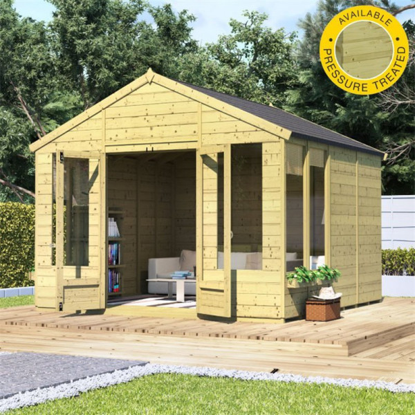 Buy BillyOh Holly Tongue and Groove Apex Summerhouse PT 10x10 T&G Apex Summerhouse Online - Garden Houses & Buildings