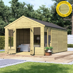 Billyoh Holly Tongue and Groove Apex Summerhouse Pt 16x10 T&g Apex Summerhouse