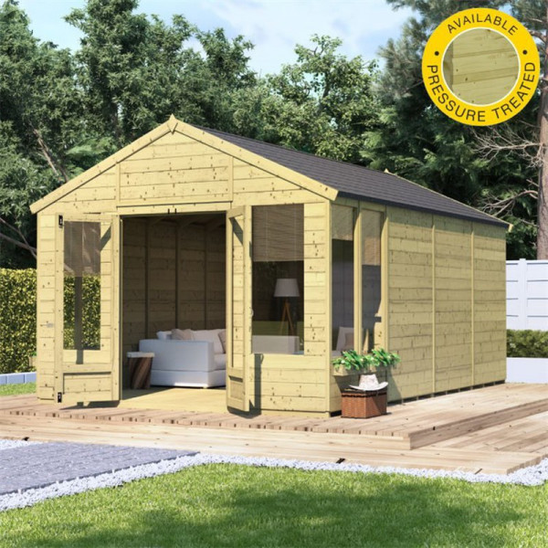 Buy BillyOh Holly Tongue and Groove Apex Summerhouse PT 16x10 T&G Apex Summerhouse Online - Garden Houses & Buildings