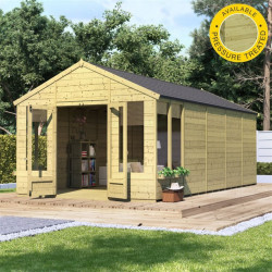 Billyoh Holly Tongue and Groove Apex Summerhouse Pt 20x10 T&g Apex Summerhouse
