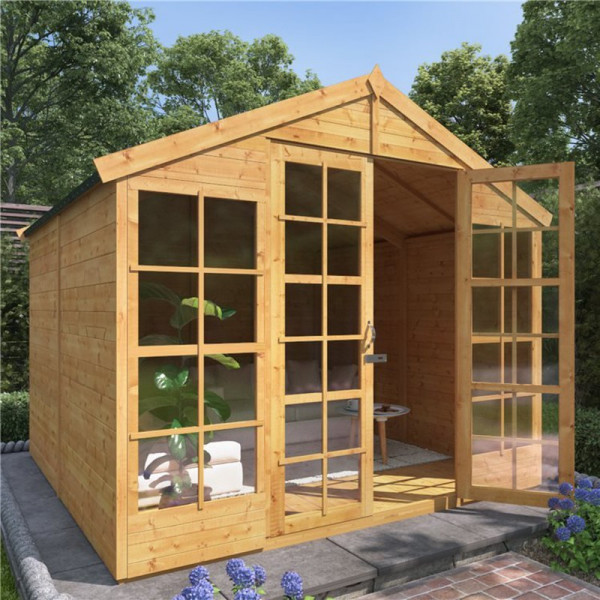 Buy 8 x 8 BillyOh Harper Tongue and Groove Apex Roof Garden Summerhouse Online - Garden Houses & Buildings