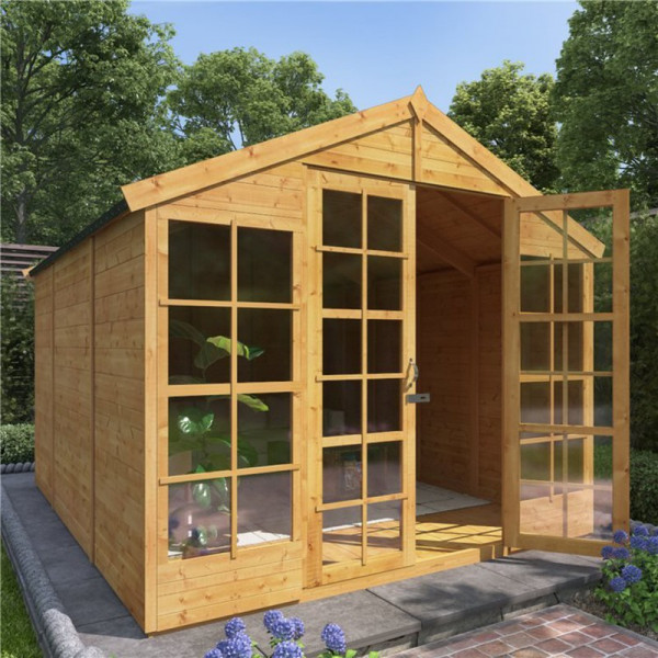 Buy BillyOh Harper Tongue and Groove Apex Summerhouse 10x8 T&G Apex Summerhouse Online - Garden Houses & Buildings