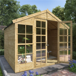 Billyoh Harper Tongue and Groove Apex Summerhouse Pt 8x8 T&g Apex Summerhouse