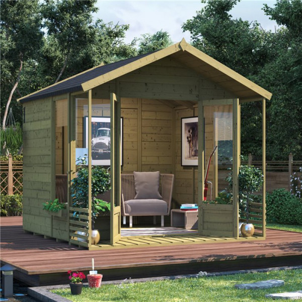 Buy BillyOh Ivy Tongue and Groove Apex Summerhouse PT 8x8 T&G Apex Summerhouse Online - Garden Houses & Buildings