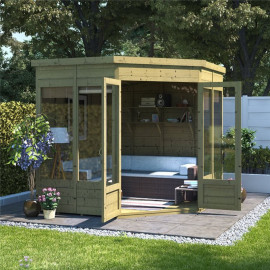 Billyoh Picton Corner Summerhouse Pt 7x7 T&g Corner Summerhouse