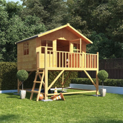 Max Tower Lollipop Childrens Playhouse 7''''x8'''' Billyoh Wooden Playhouses 