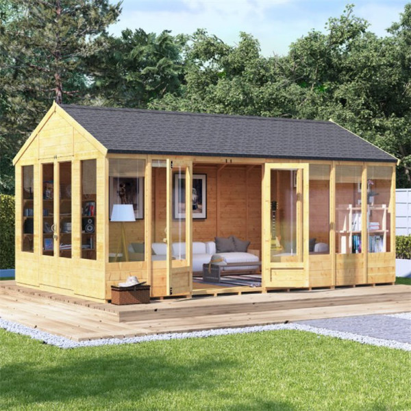 Buy BillyOh Tessa Tongue and Groove Reverse Apex Summerhouse 16x10 T&G Tessa Online - Garden Houses & Buildings