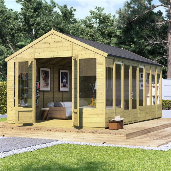 Buy BillyOh Tessa Tongue and Groove Reverse Apex Summerhouse PT 16x10 T&G Tessa Online - Garden Houses & Buildings