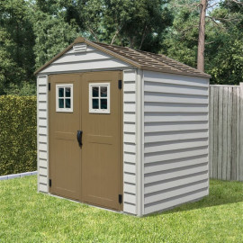 Billyoh Storemax Plastic Shed Inc Foundation Kit 7x7 Ivory