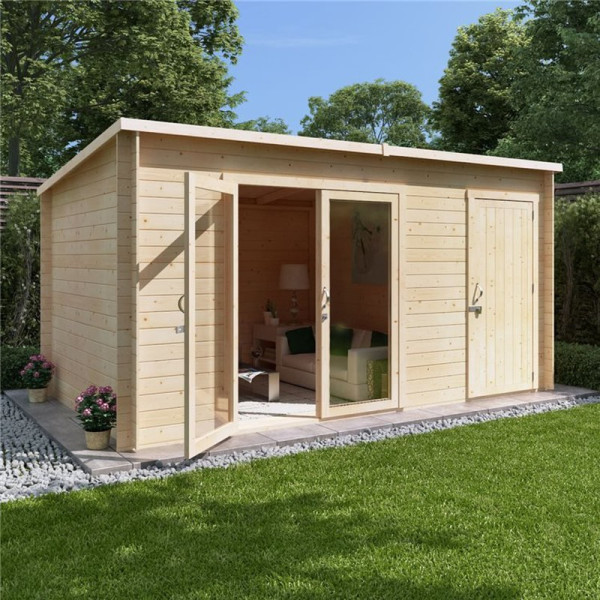 Buy 14 x 8 Log Cabin BillyOh Tianna Log Cabin Summerhouse with Side Store 28mm Online - Garden Houses & Buildings Buy 14 x 8 Log Cabin BillyOh Tianna Log Cabin Summerhouse with Side Store 28mm Online - Garden Houses & Buildings