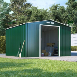 8 X 8 Billyoh Partner Eco Apex Roof Metal Shed Green