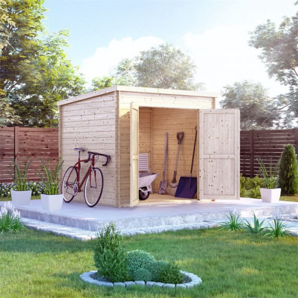 Buy BillyOh Pro Pent Log Cabin W2.4m x D2.1m 19mm Tongue & Groove Walls Online - Garden Houses & Buildings