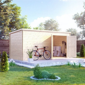 Billyoh Pro Pent Log Cabin W4.5m X D2.1m 19mm Tongue & Groove Walls