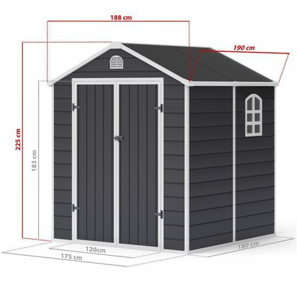 Buy 6x6 Ashford Plastic Garden Storage Shed BillyOh Online - Sheds Buy 6x6 Ashford Plastic Garden Storage Shed BillyOh Online - Sheds