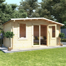 5 X 3 Pressure Treated Log Cabin Billyoh Winchester Log Cabin 28mm Thickness Wooden Log Cabin 5m X 3m Traditional Alpine Style Cabin