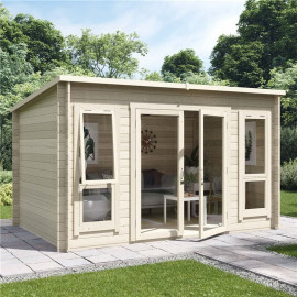 12 X 8 Log Cabin Billyoh Carmen Log Cabin Summerhouse 28mm