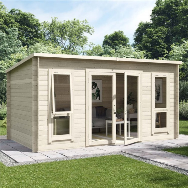 Buy 14 x 8 Log Cabin BillyOh Carmen Log Cabin Summerhouse 19mm Online - Garden Houses & Buildings