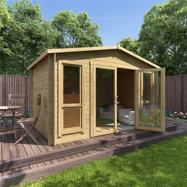 Buy 12 x 8 Pressure Treated Log Cabin BillyOh Sasha Log Cabin Summerhouse 19mm Online - Garden Houses & Buildings Buy 12 x 8 Pressure Treated Log Cabin BillyOh Sasha Log Cabin Summerhouse 19mm Online - Garden Houses & Buildings
