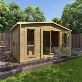 14 X 8 Pressure Treated Log Cabin Billyoh Sasha Log Cabin Summerhouse 19mm