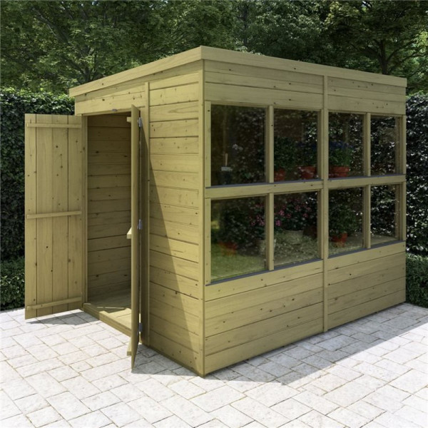 Buy BillyOh Planthouse Tongue and Groove Pent Potting Shed 8x6 Online - Sheds